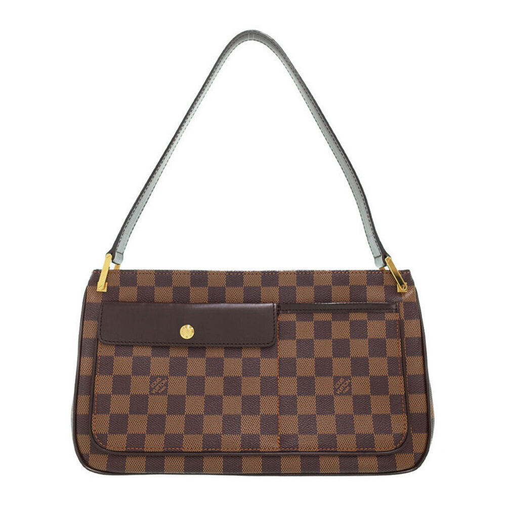 Louis Vuitton Damier Aubagne Ebene Brown Canvas Shoulder Bag